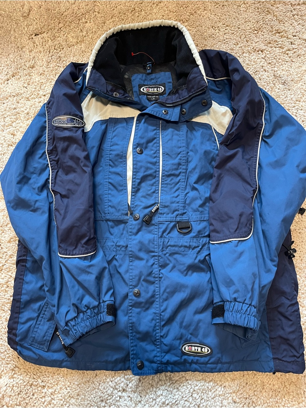 Vintage North 49 Hydra Tech Waterproof Winter Ski Jacket - Men's Large